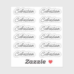 Back to School Name Stickers
