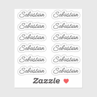 Back to School Name Stickers