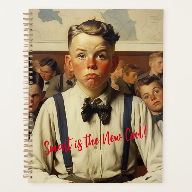 Back to school Norman Rockwell drawings style Planner (Front)