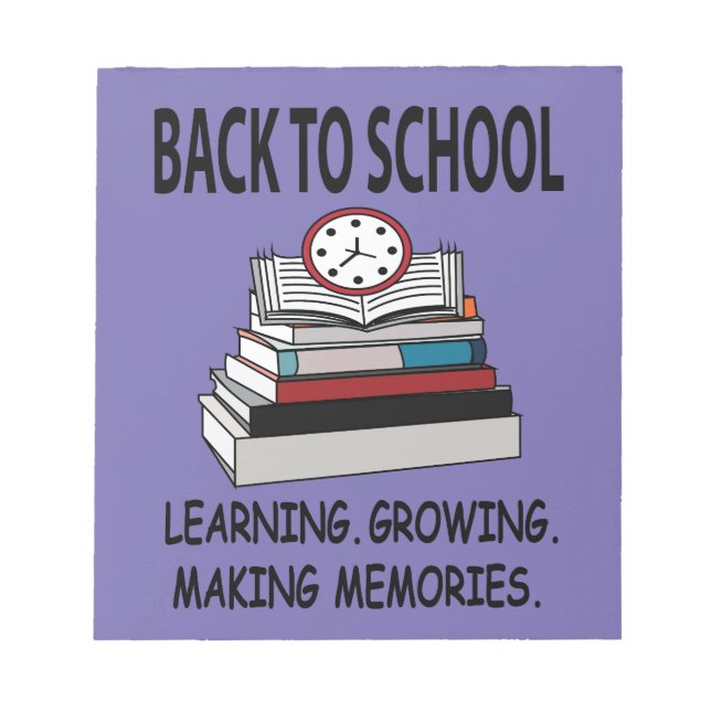 Back To School  Notepad (Front)
