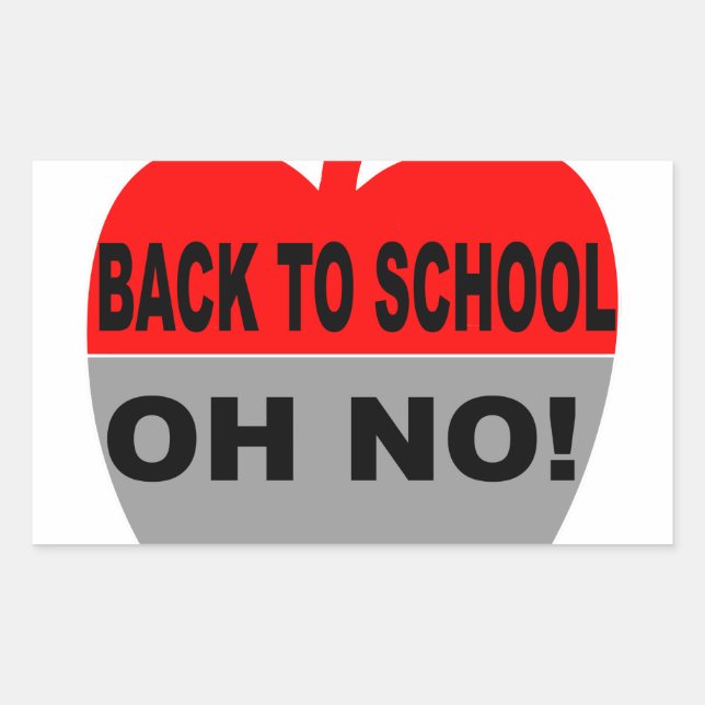 Back To School Oh No Sticker (Front)