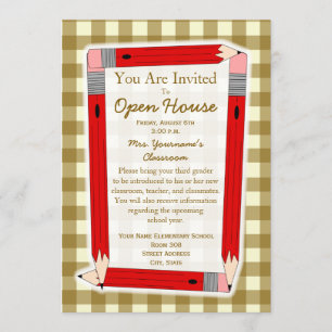 Back To School Open House Invitation