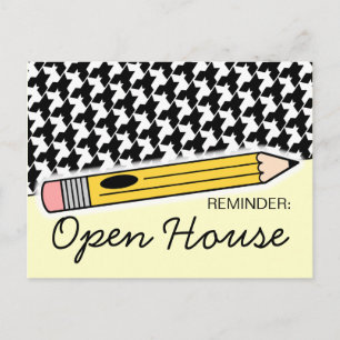 Back To School Open House / Orientation Postcard