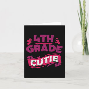 Back to School Outfit for Girls - 4th Grade  Card