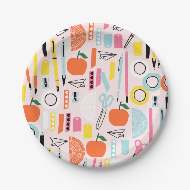 Back to school paper plates (Front)