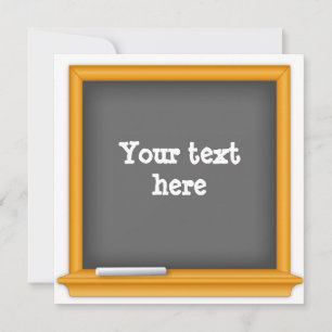 Back-to-School Party Chalkboard Invitation