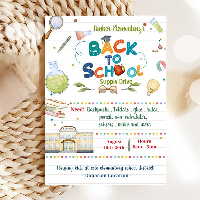 Back To School Party  Invitation (Creator Uploaded)