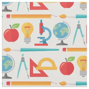 Back To School Pattern - Teacher Education Fabric