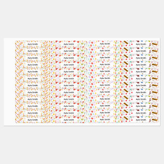 Back to School Patterns Children's Name