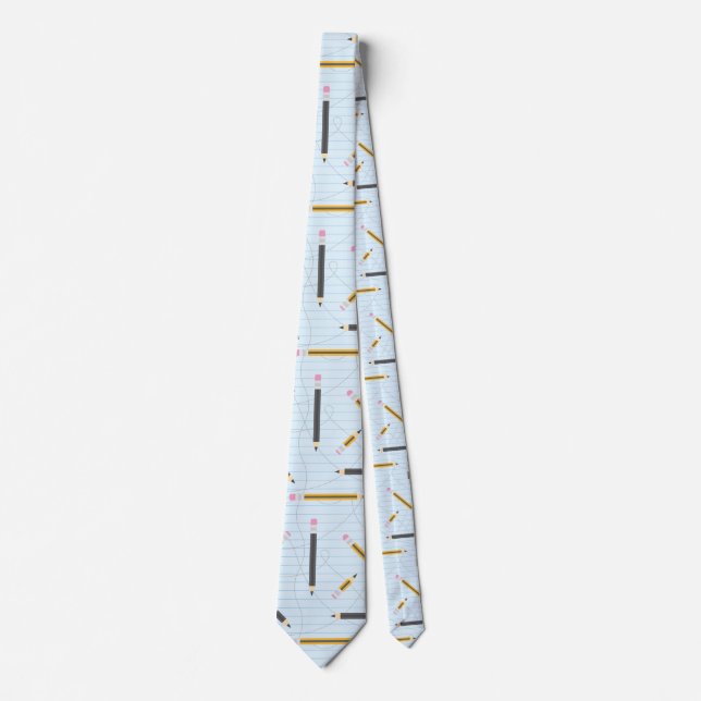 Back to School Pencils Tie (Front)