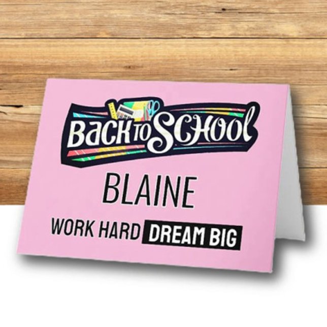 Back to School Personalized Greeting card (Creator Uploaded)