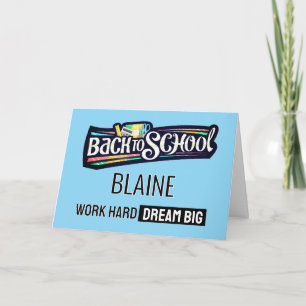 Back to School Personalized Greeting card