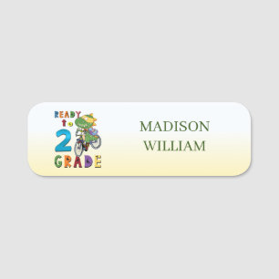 Back To School, Personalized Name 2Th Grade  Name Tag