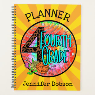 Back to school planner for fourth grade