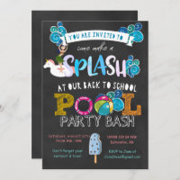 Back to School Pool Party