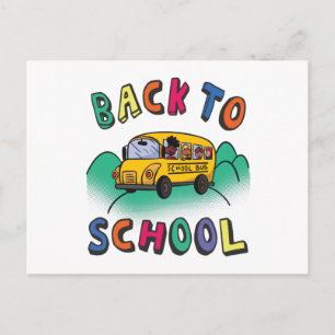 Back to school postcard