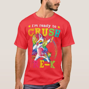 Back to School  Pre K Dabbing Unicorn Girls Gift  T-Shirt