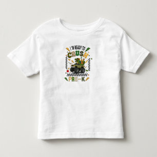 Back To School Pre K Dinosaur Monster Truck Toddler T-shirt
