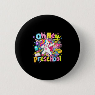 Back to school preschool unicorn teachers students 2 inch round button