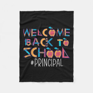 Back To School Principal Fleece Blanket