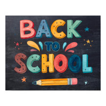Back to School Printable Poster Sign