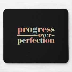 Back To School Progress Over Perfection Vintage Te Mouse Pad