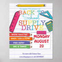 back to school PTA PTO supply drive event