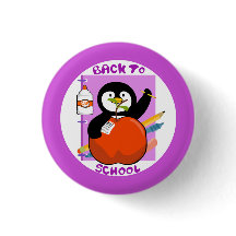 Back to School Purple Penguin