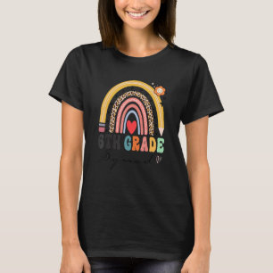 Back To School Rainbow 6th Sixth Grade Squad Teach T-Shirt