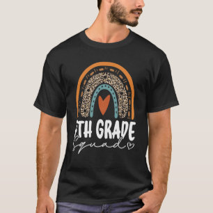 Back To School Rainbow 7th Seventh Grade Squad For T-Shirt