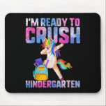 Back To School Ready To Crush Kindergarten Dabbing Mouse Pad<br><div class="desc">Back To School Ready To Crush Kindergarten Dabbing Unicorn</div>