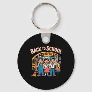 Back To School Retro Art – Unsung School Heroes Tr Keychain