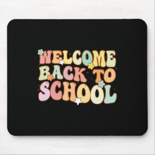 Back To School Retro First Day Of School Teacher Mouse Pad