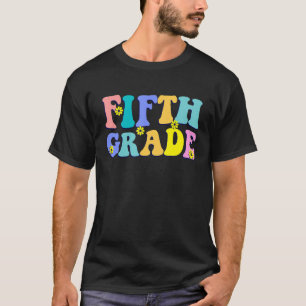 Back To School Retro Hello Fifth Grade Teachers Wo T-Shirt