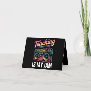 Back to School Retro Teaching is My Jam 80s  Announcement