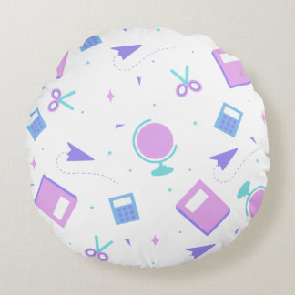 Back to School Round Pillow