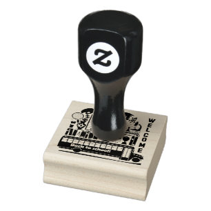 Back to School rubber stamp
