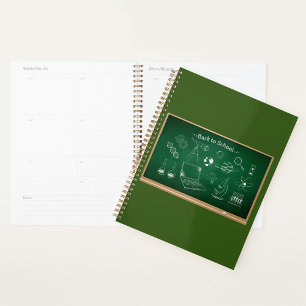 Back to School Science Chalkboard Education  Planner
