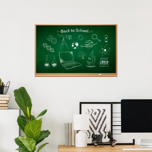 Back to School Science Chalkboard Education  Poster (Creator Uploaded)