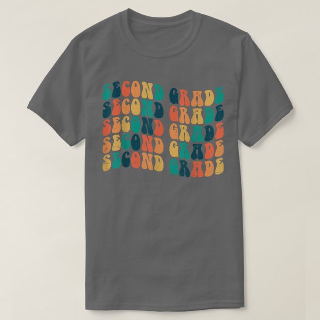 Back To School Second Grade 2nd Grade First Day of T-Shirt (Design Front)