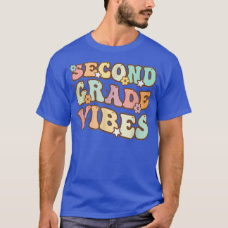 Back To School Second Grade Vibes Retro Teacher Wo T-Shirt