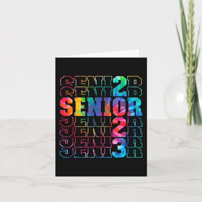 Back To School Senior 2023 Graduation or First Day Card (Front)