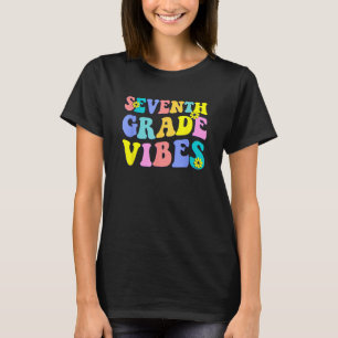 Back To School Seventh Grade Vibes Student Teacher T-Shirt