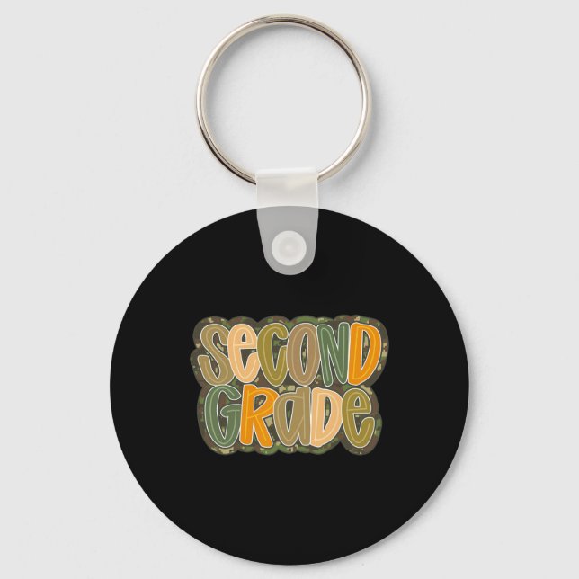 Back To School Sheep School Bus 100 Days Of School Keychain (Front)