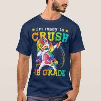 Back to School Shirt 4th Grade Dabbing Unicorn Gir