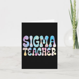 Back-to-school Sigma Teacher Meme Lovers Humor Wom Card