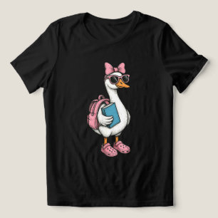 Back To School Silly Goose Girls Kids Tri-Blend Shirt