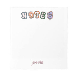 Back to School Simple Colourful Notepad