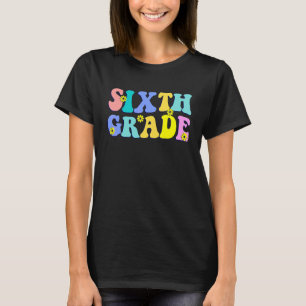 Back To School Sixth Grade Vibes Student Teacher V T-Shirt