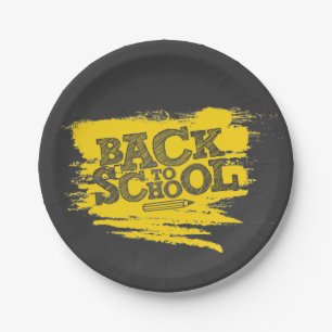 Back to School Smiley Face Paper Plates – Cheerful